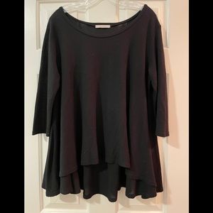 Cherish Women’s 3/4 Sleeve Top in Black Size M